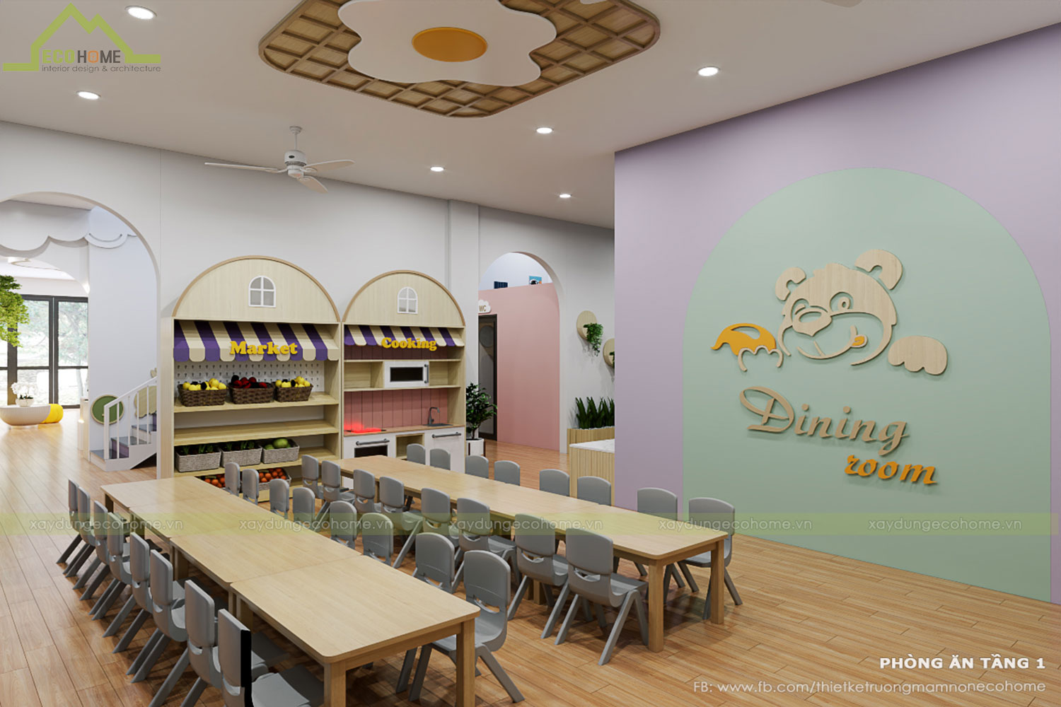 Thiết kế trường mầm non tư thục Minh Châu