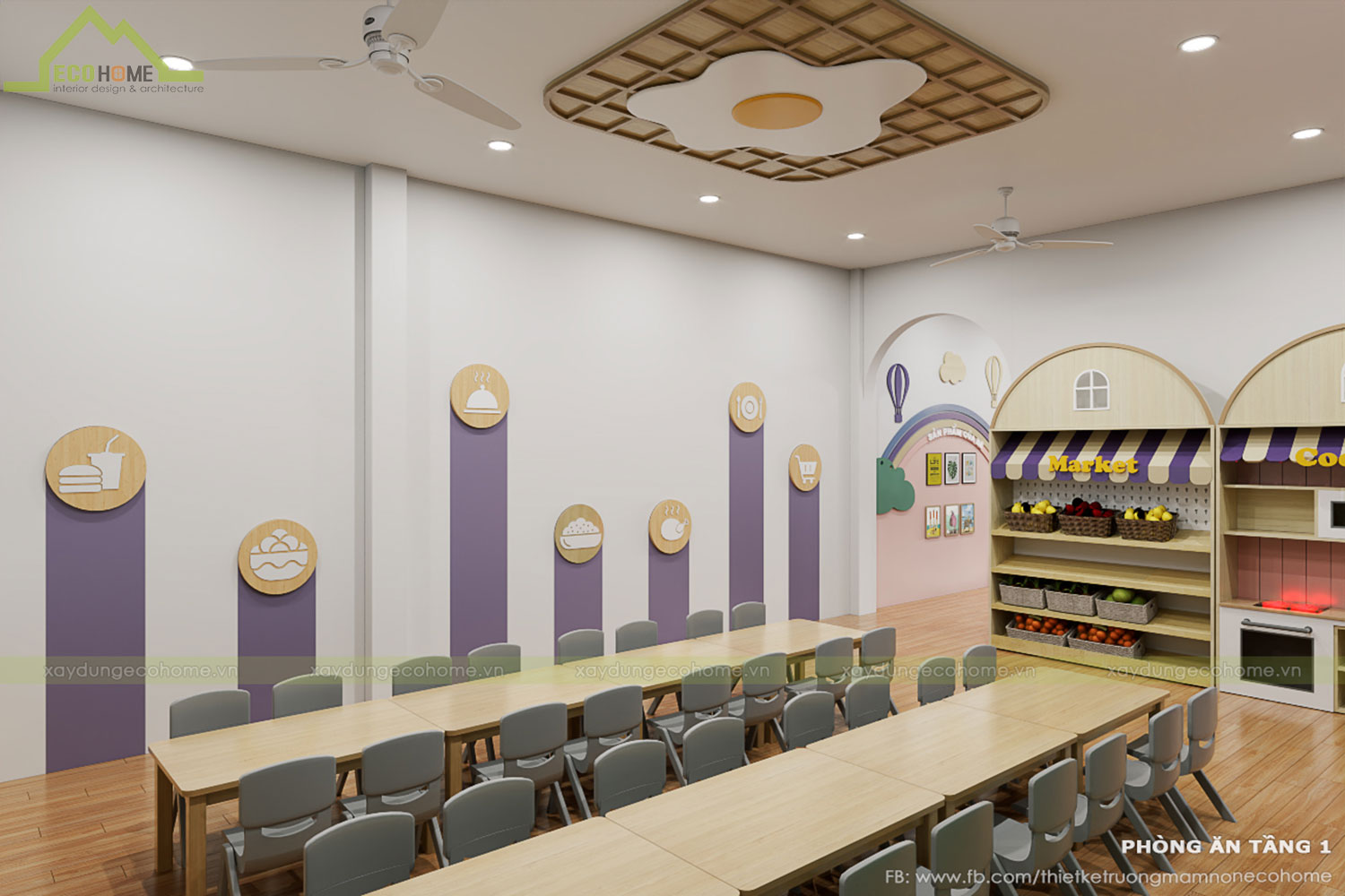 Thiết kế trường mầm non tư thục Minh Châu