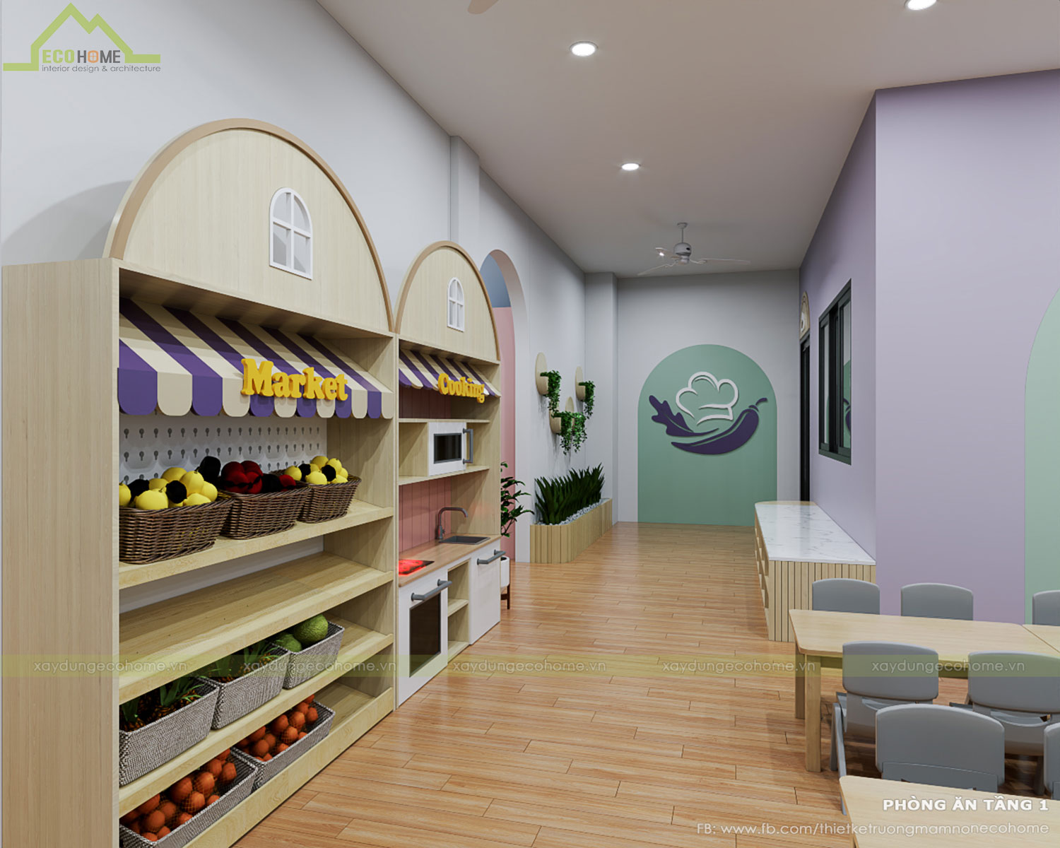 Thiết kế trường mầm non tư thục Minh Châu