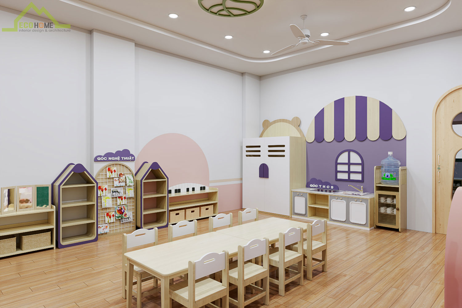 Thiết kế trường mầm non tư thục Minh Châu