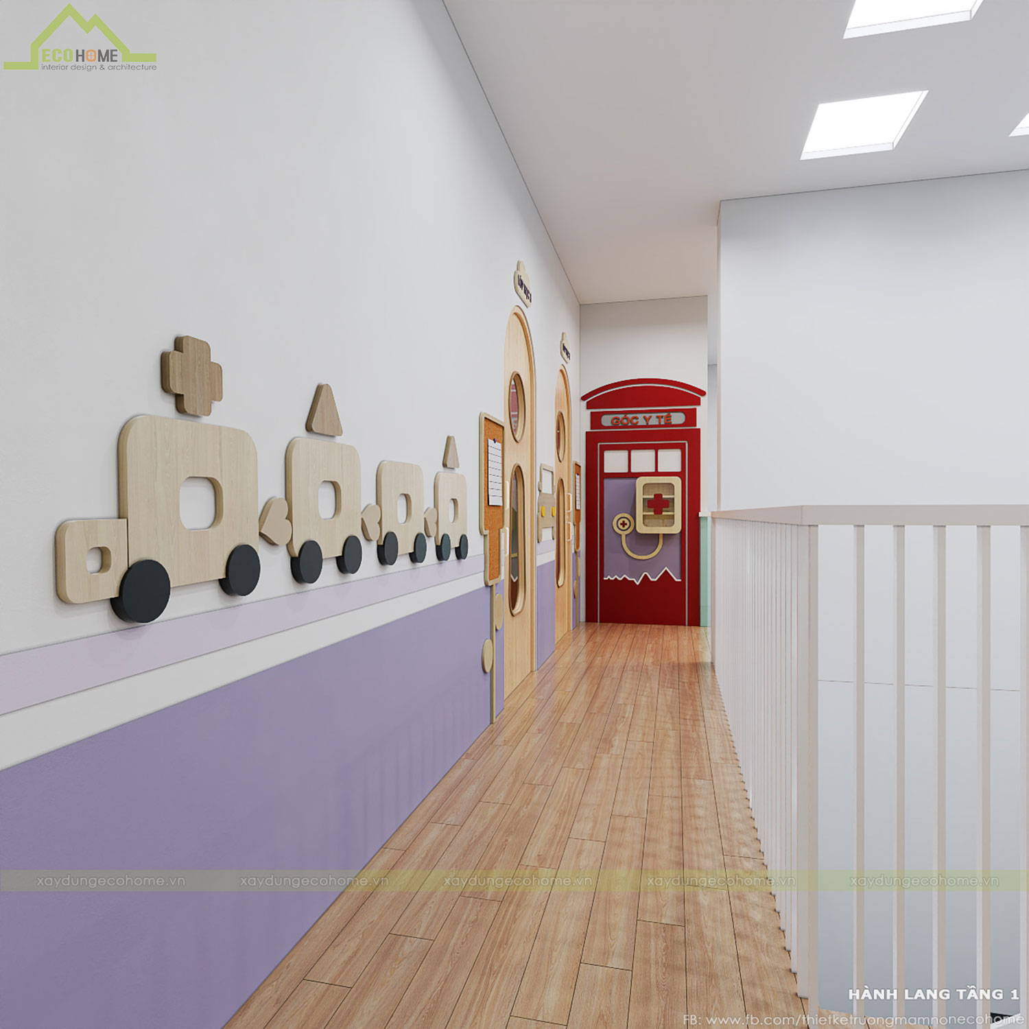 Thiết kế trường mầm non tư thục Minh Châu