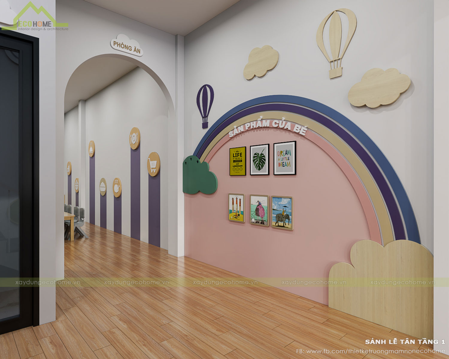 Thiết kế trường mầm non tư thục Minh Châu