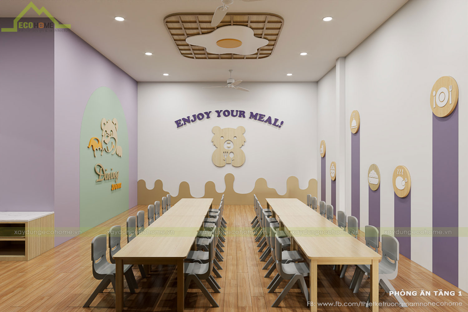 Thiết kế trường mầm non tư thục Minh Châu