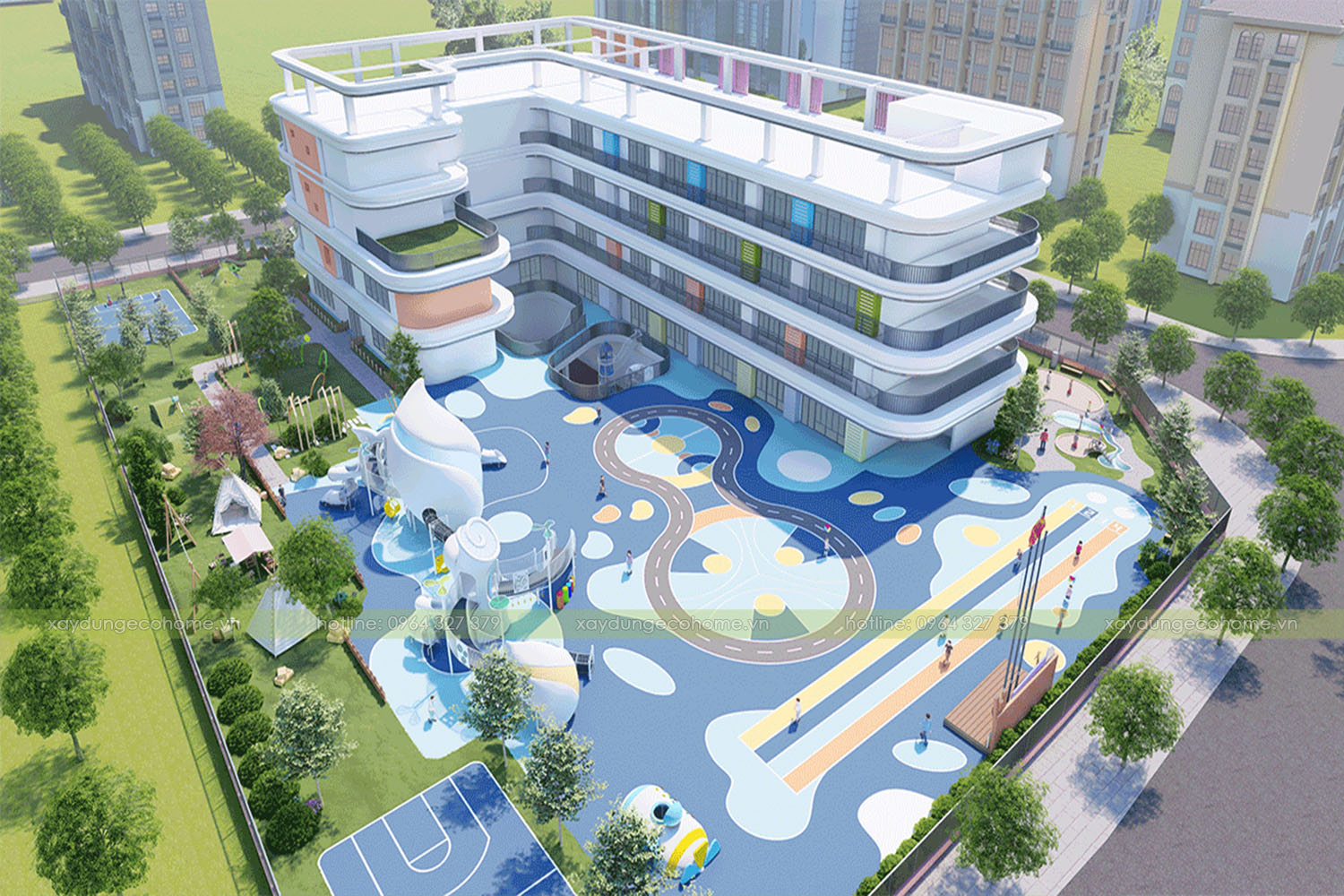 Thiết kế khu vui chơi trẻ em Ecohome