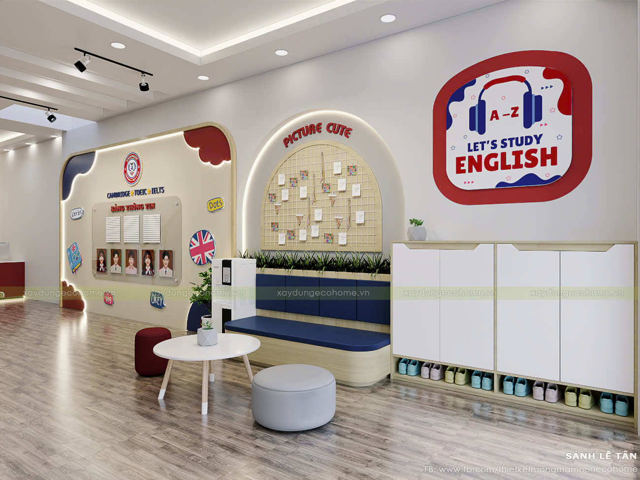 Thiết kế trung tâm ngoại ngữ