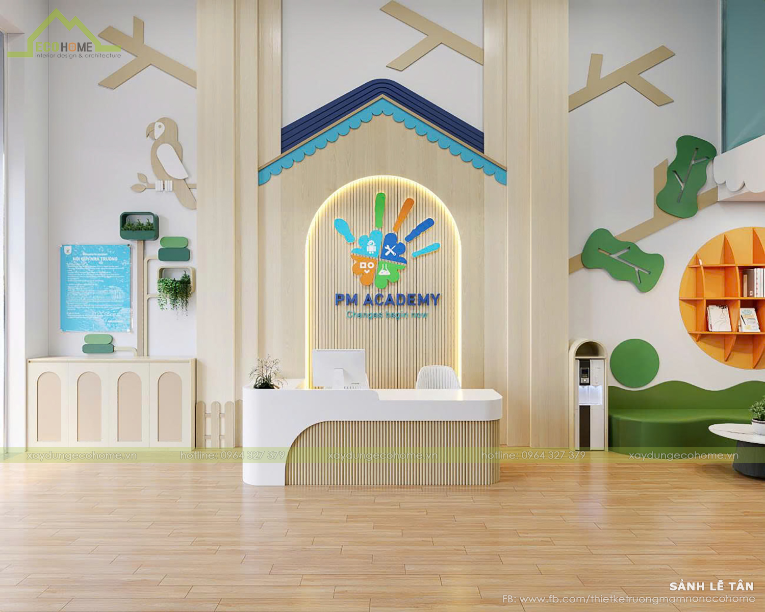 Thiết kế trung tâm ngoại ngữ