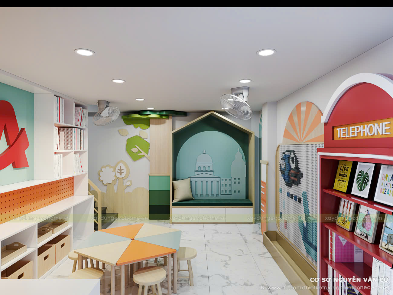 Thiết kế trung tâm ngoại ngữ