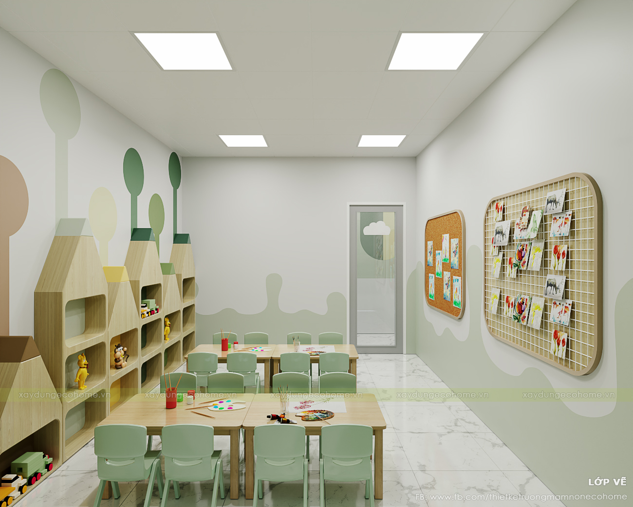 Thiết kế trung tâm ngoại ngữ