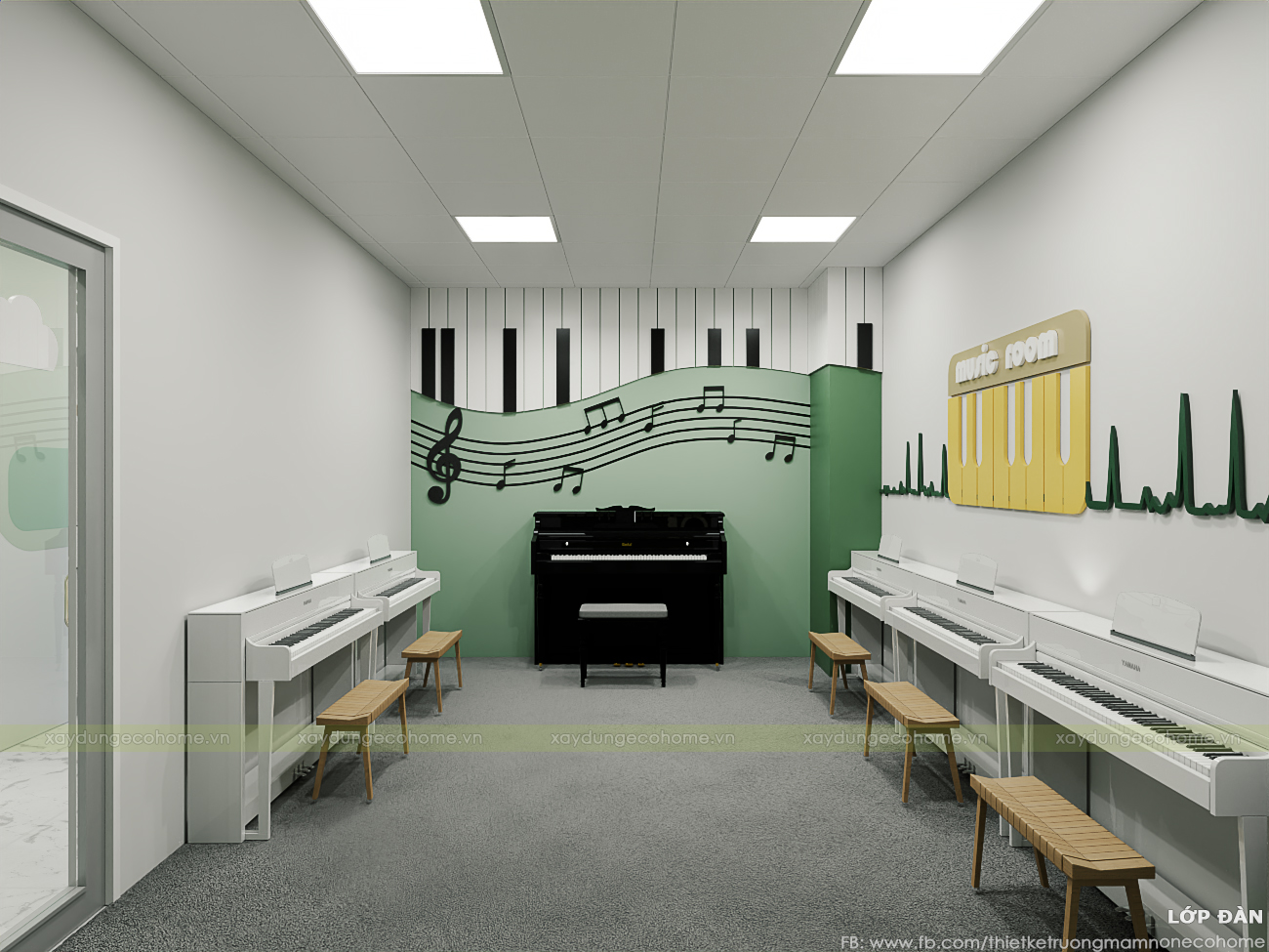 Thiết kế trung tâm ngoại ngữ