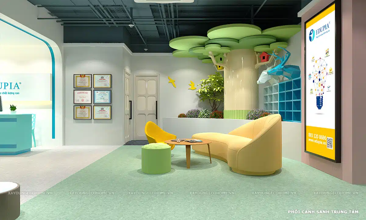 Thiết kế trung tâm ngoại ngữ