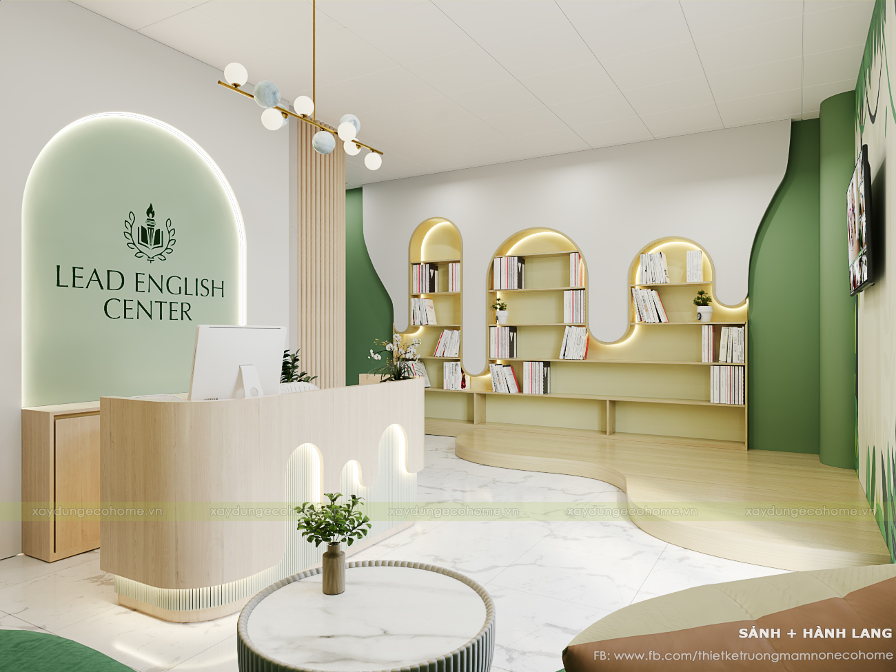 Thiết kế trung tâm ngoại ngữ