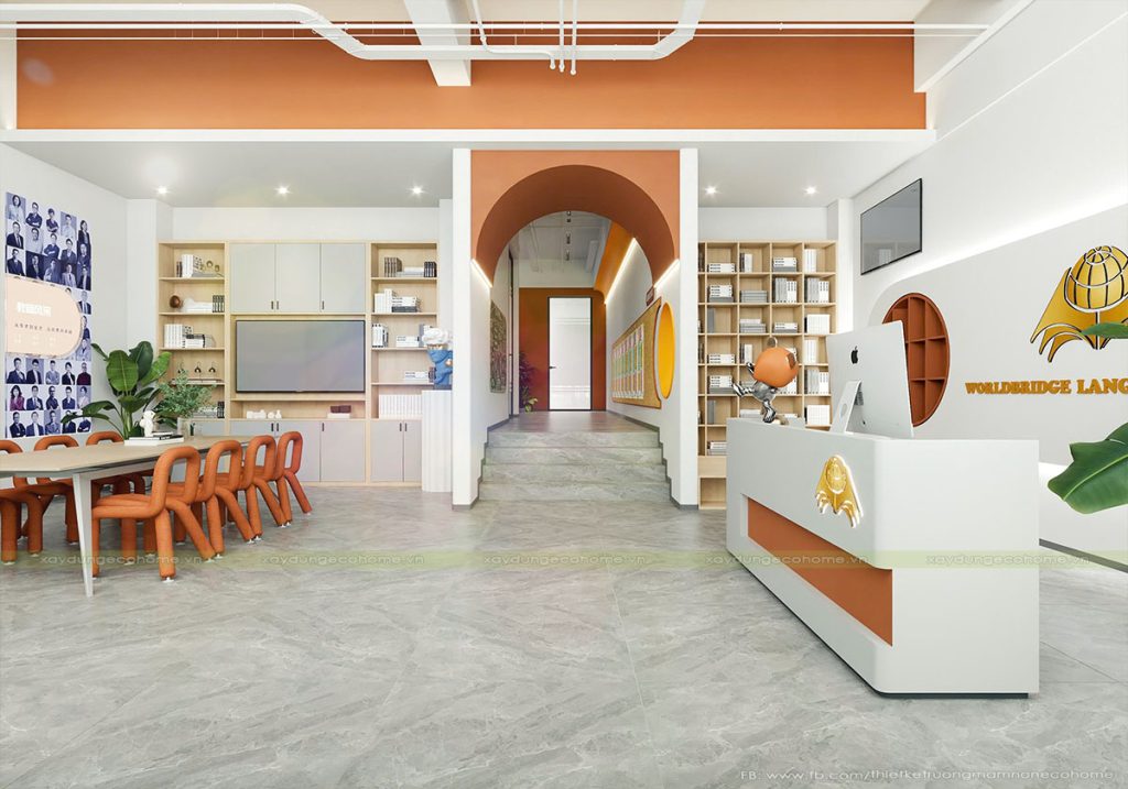 Thiết kế trung tâm ngoại ngữ tại Bắc Giang