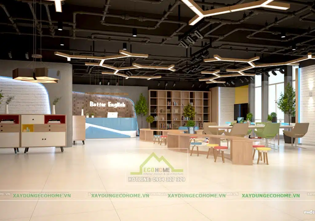 Thiết kế trung tâm ngoại ngữ tại Hà Nội