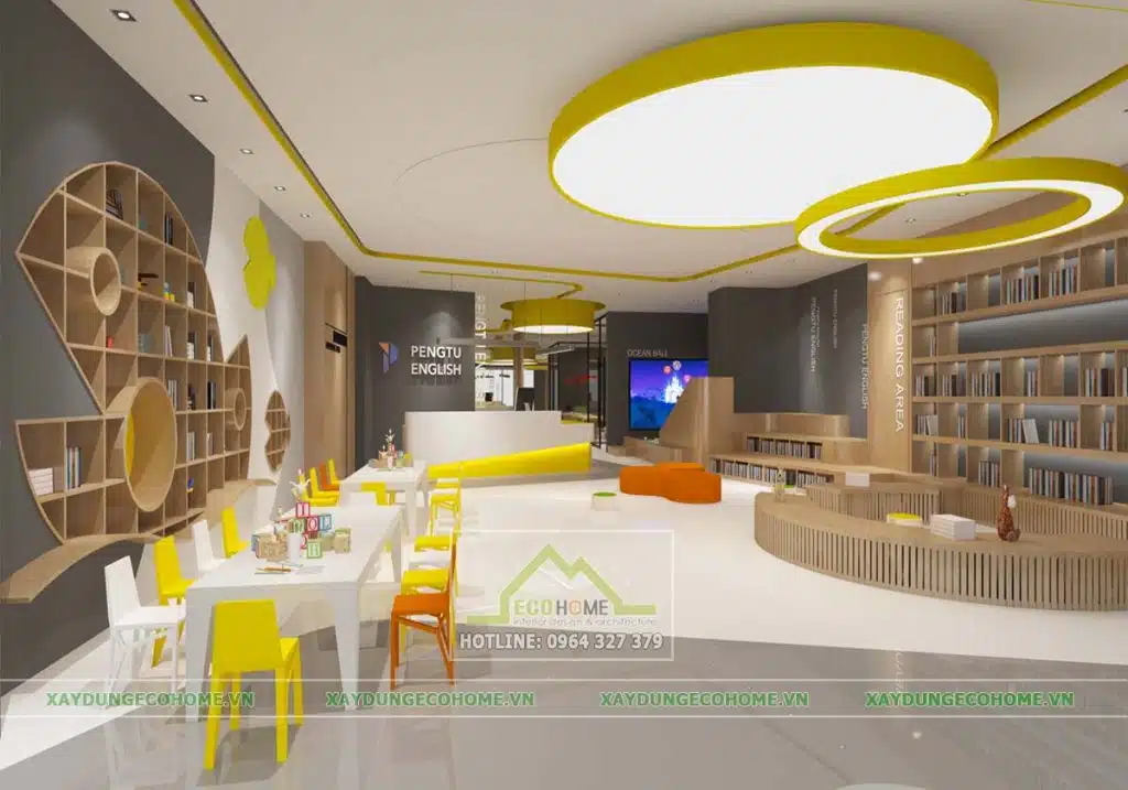 Thiết kế trung tâm ngoại ngữ tại Thái Nguyên