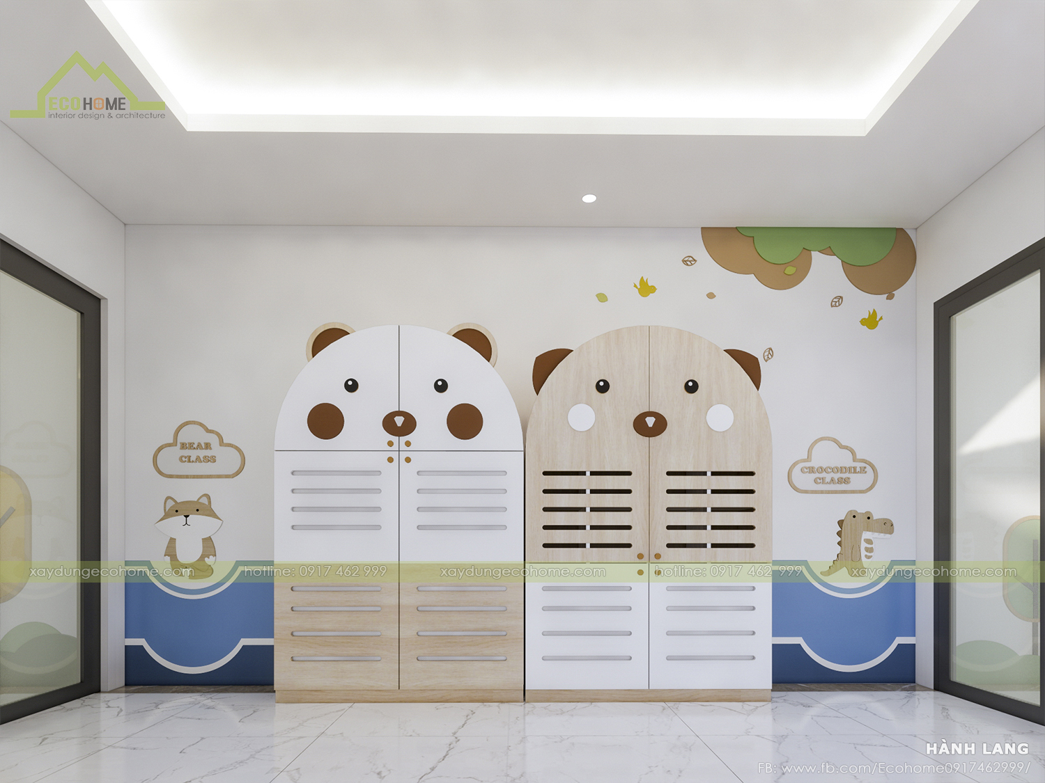 thiết kế trường mầm non H-School