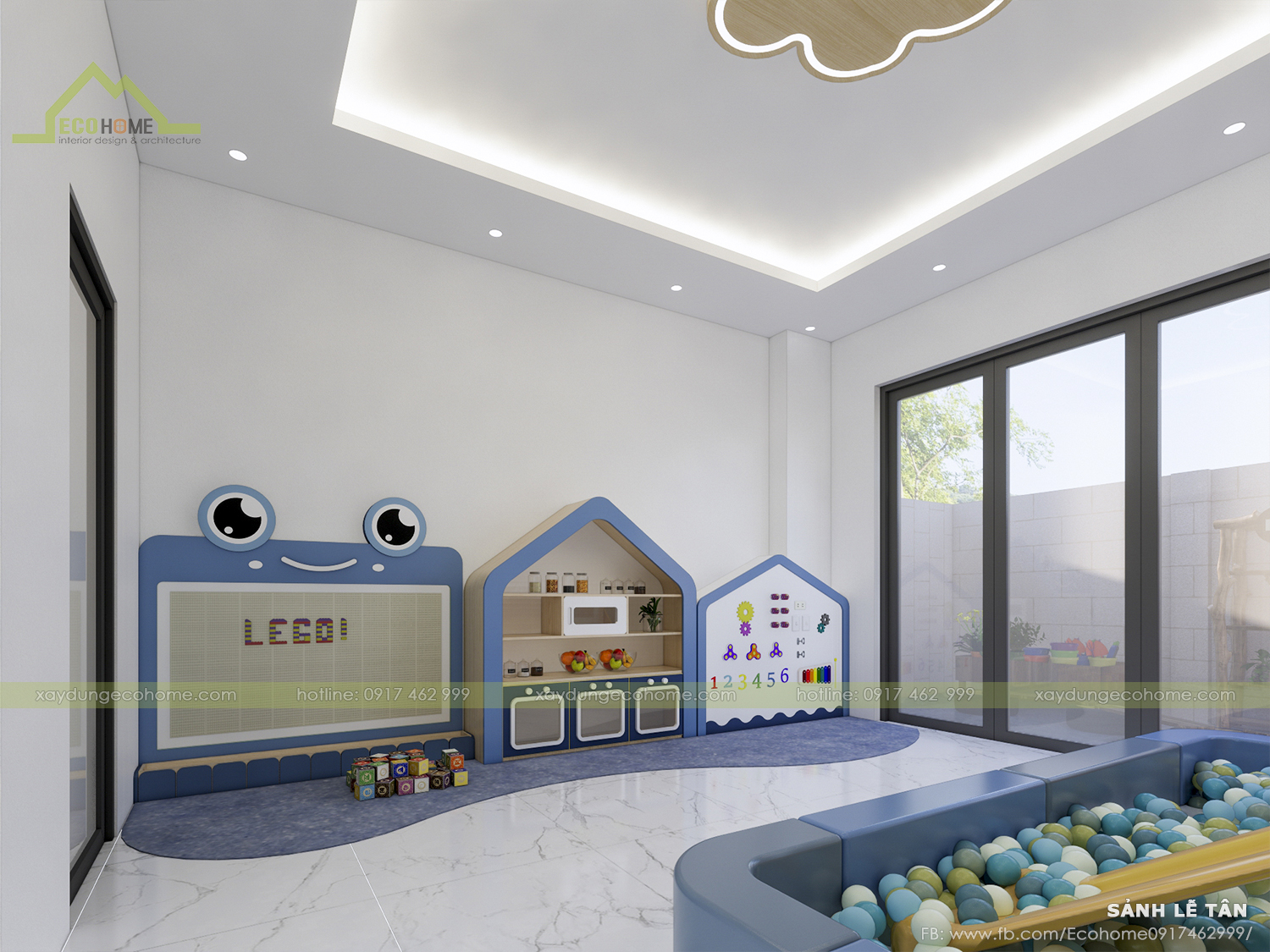 thiết kế trường mầm non H-School