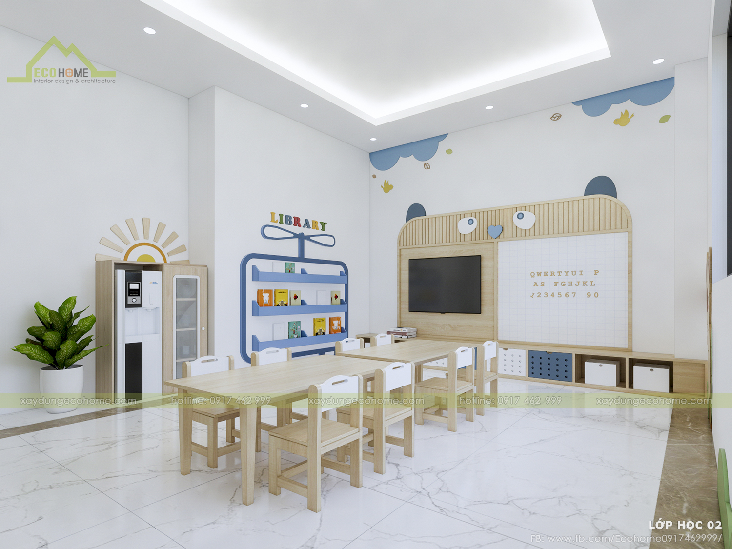 thiết kế trường mầm non H-School