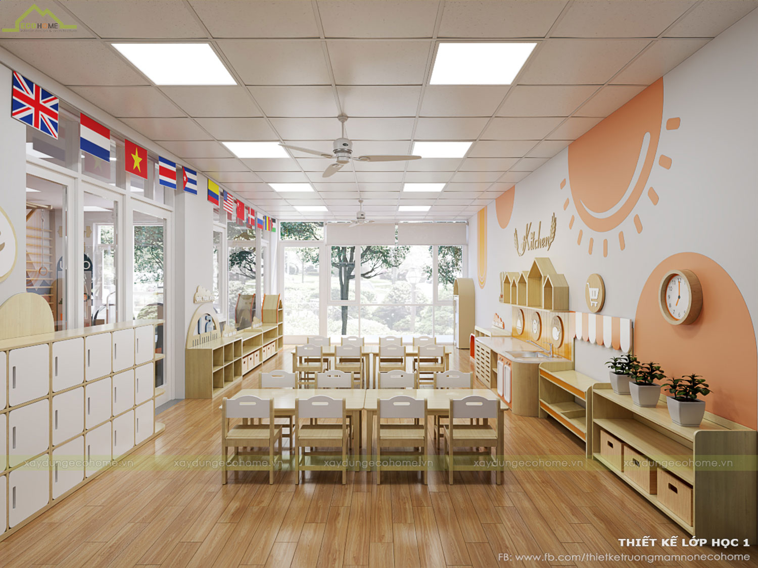 Thiết kế trường mầm non Hanoi Little Star