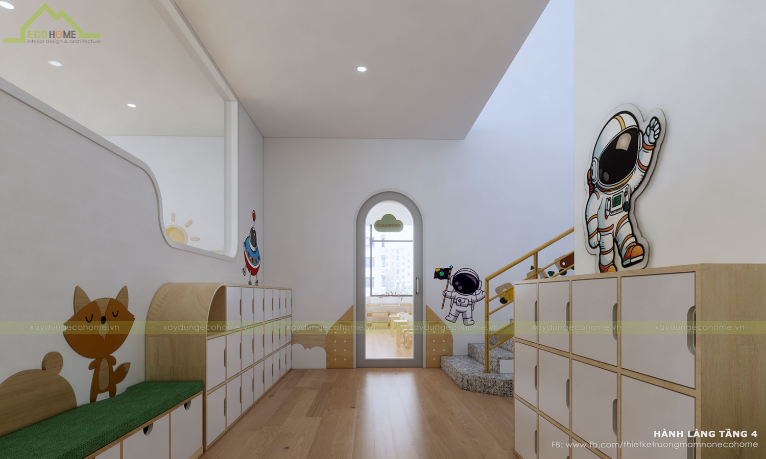 Thiết kế trường mầm non Happy Montessori