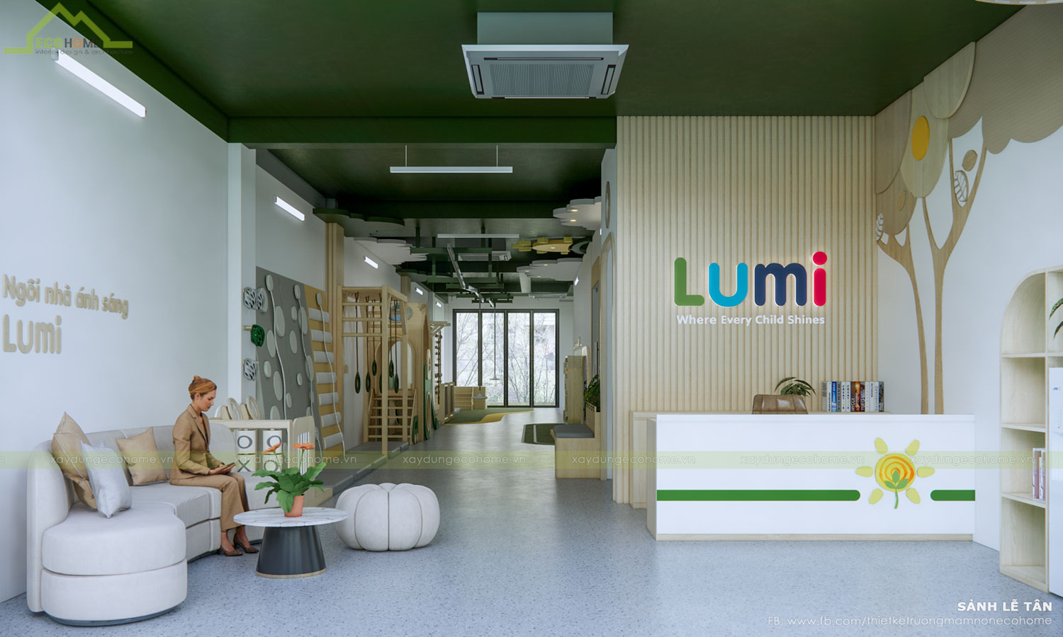 Thiết kế trường mầm non Lumi