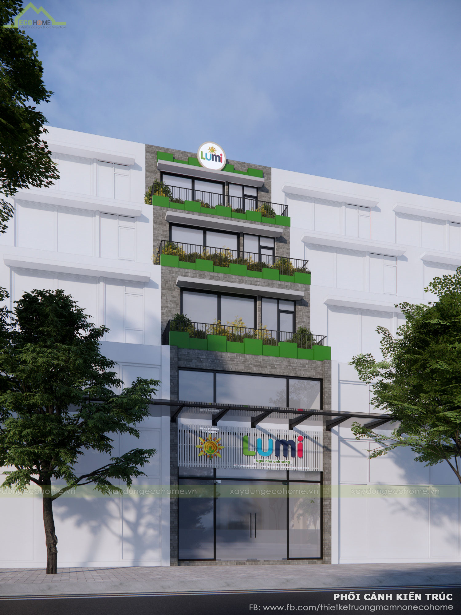 Thiết kế trường mầm non Lumi
