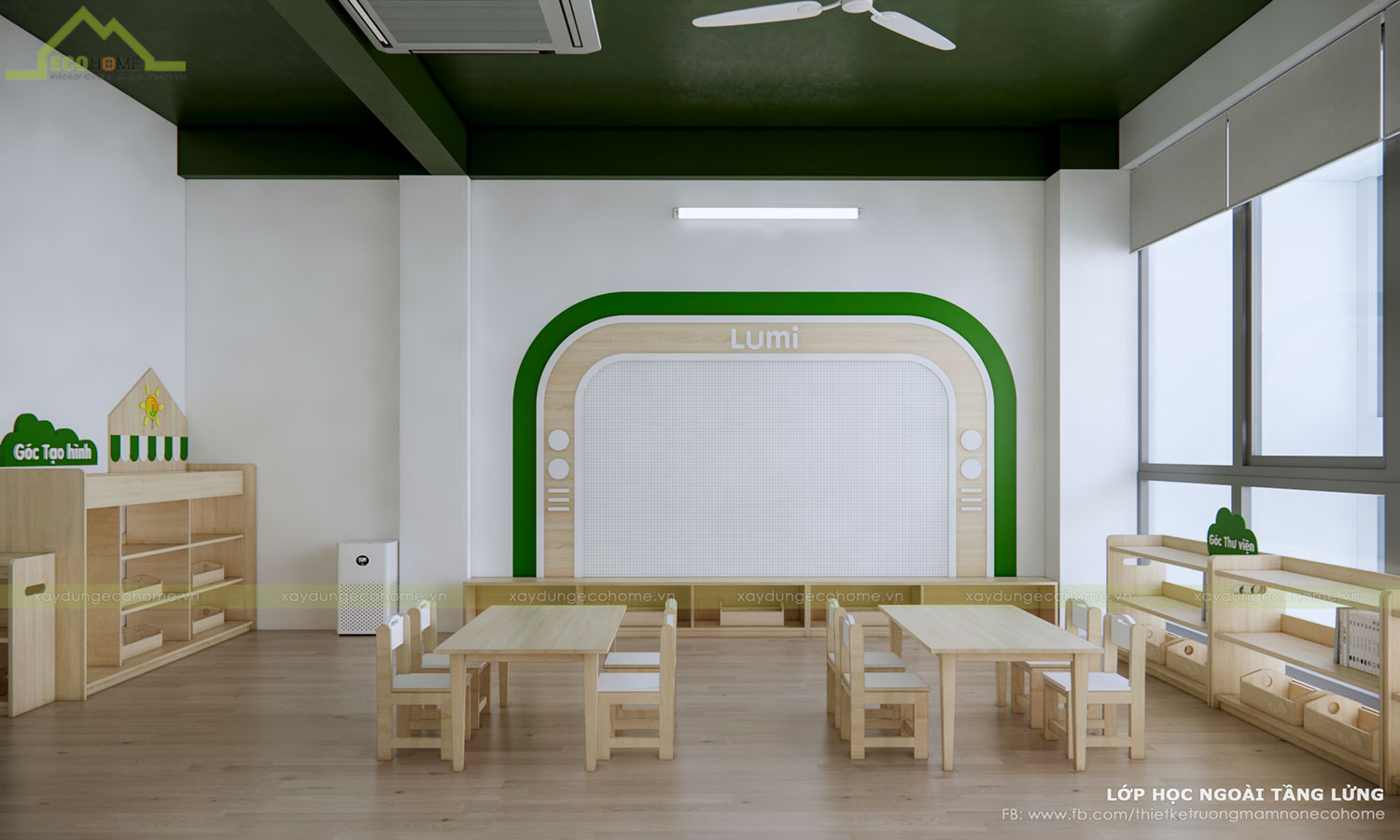 Thiết kế trường mầm non Lumi