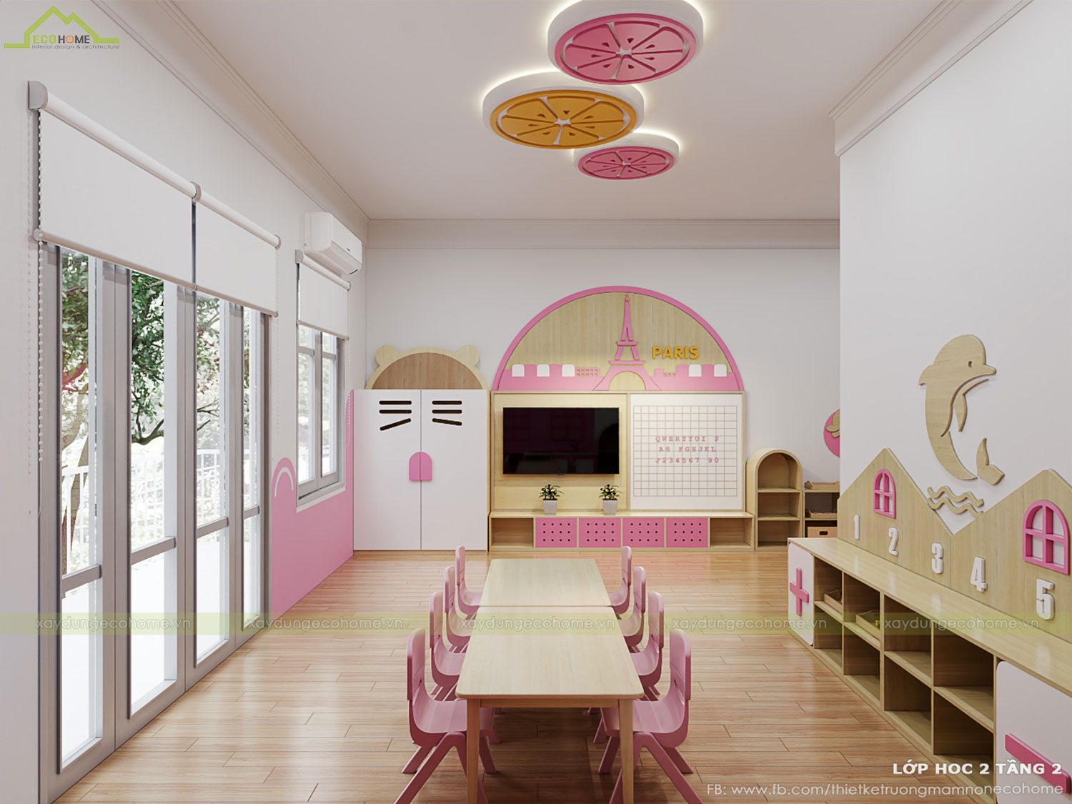 Thiết kế trường mầm non Qeen Land