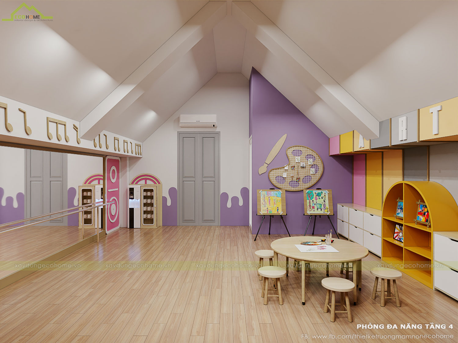 Thiết kế trường mầm non Qeen Land