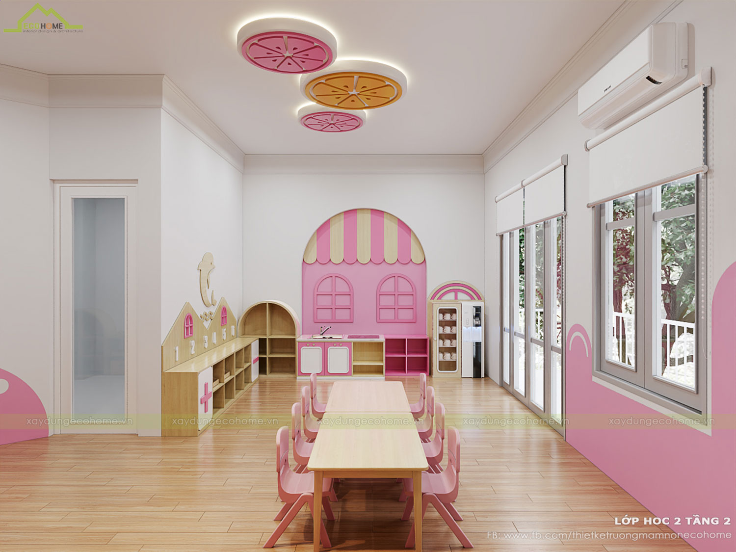 Thiết kế trường mầm non Qeen Land