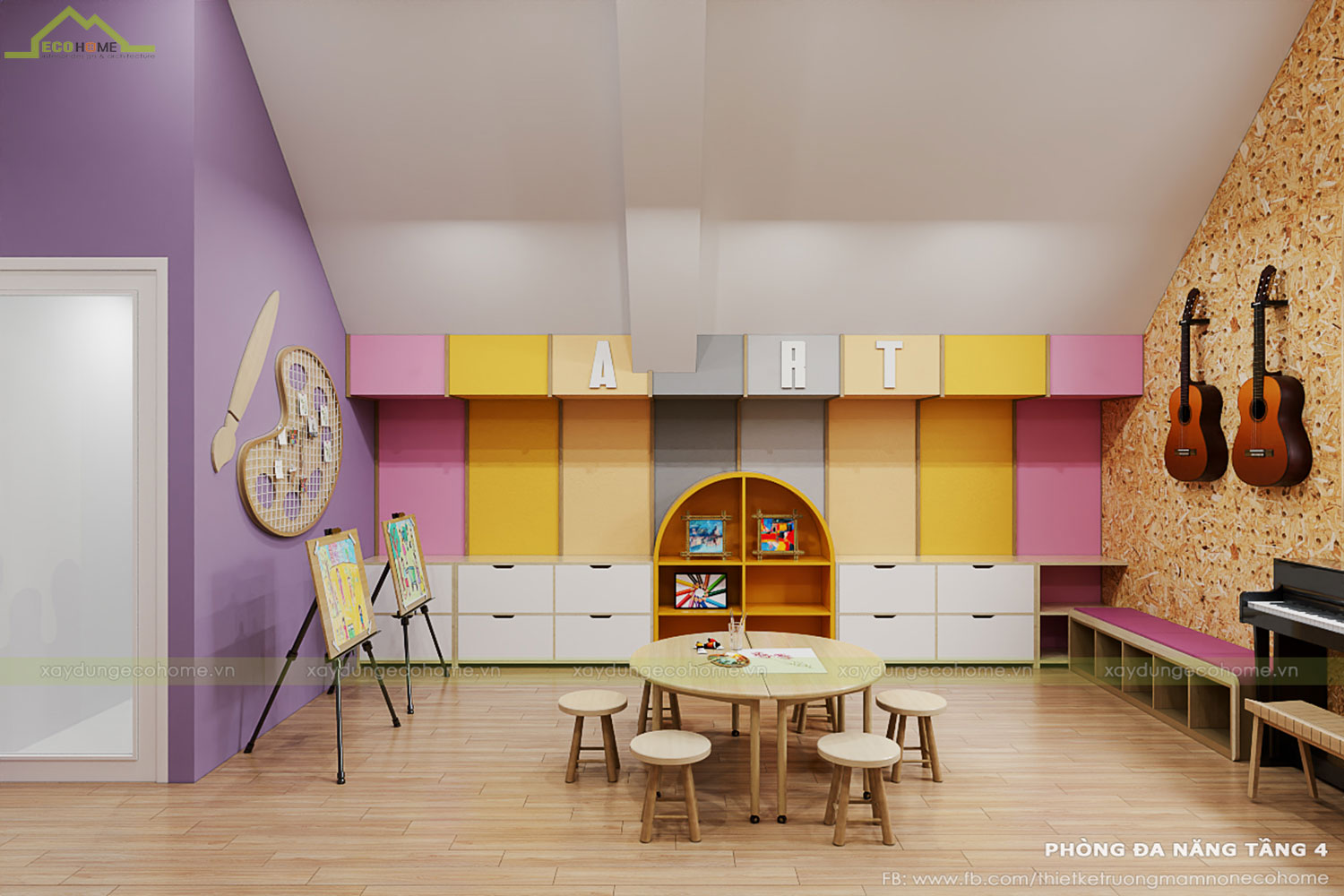 Thiết kế trường mầm non Qeen Land