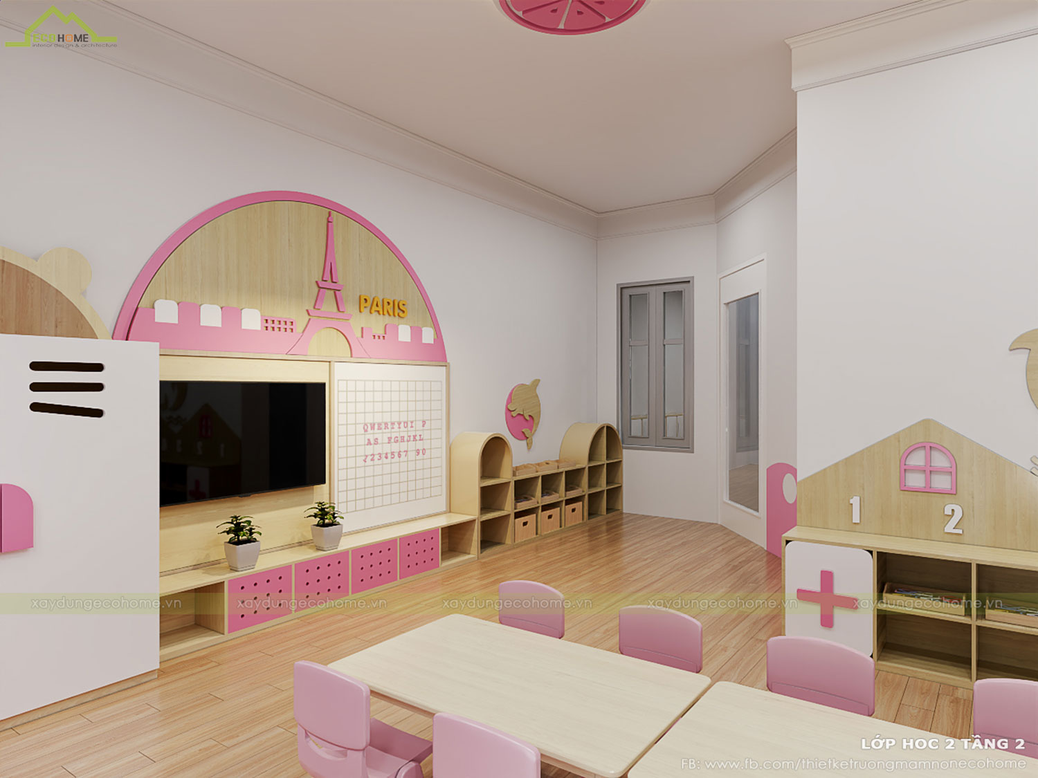 Thiết kế trường mầm non Qeen Land