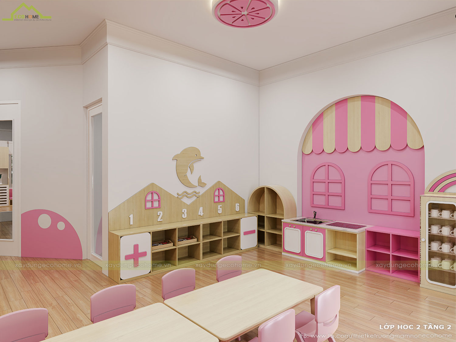 Thiết kế trường mầm non Qeen Land