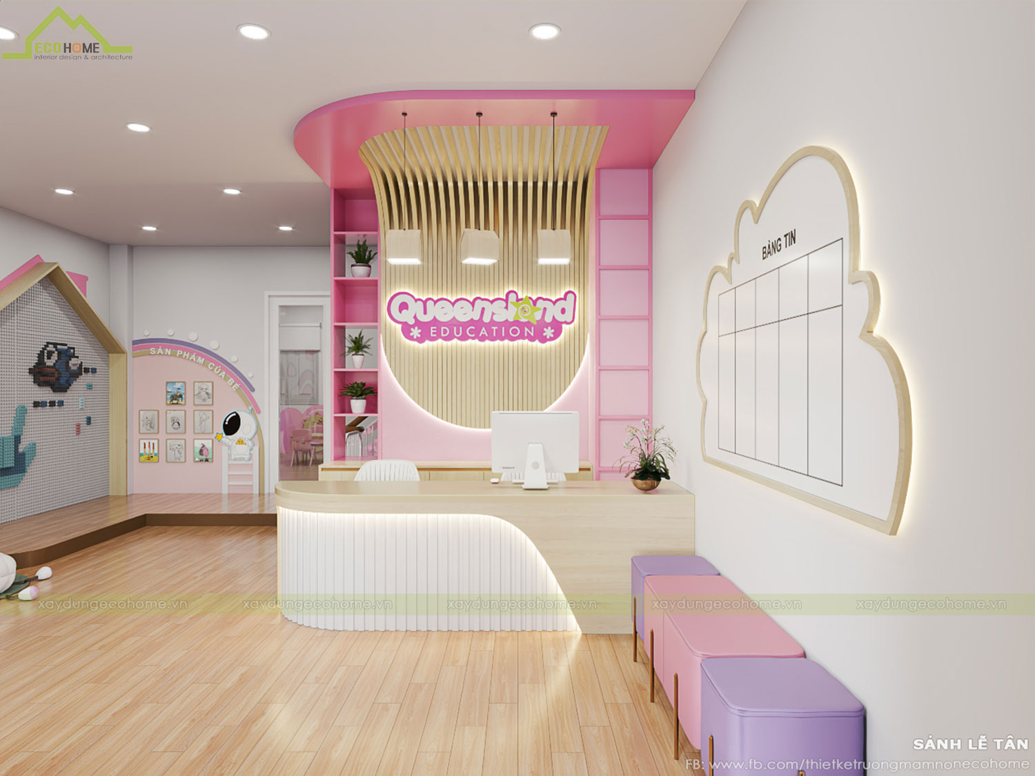 Thiết kế trường mầm non Qeen Land