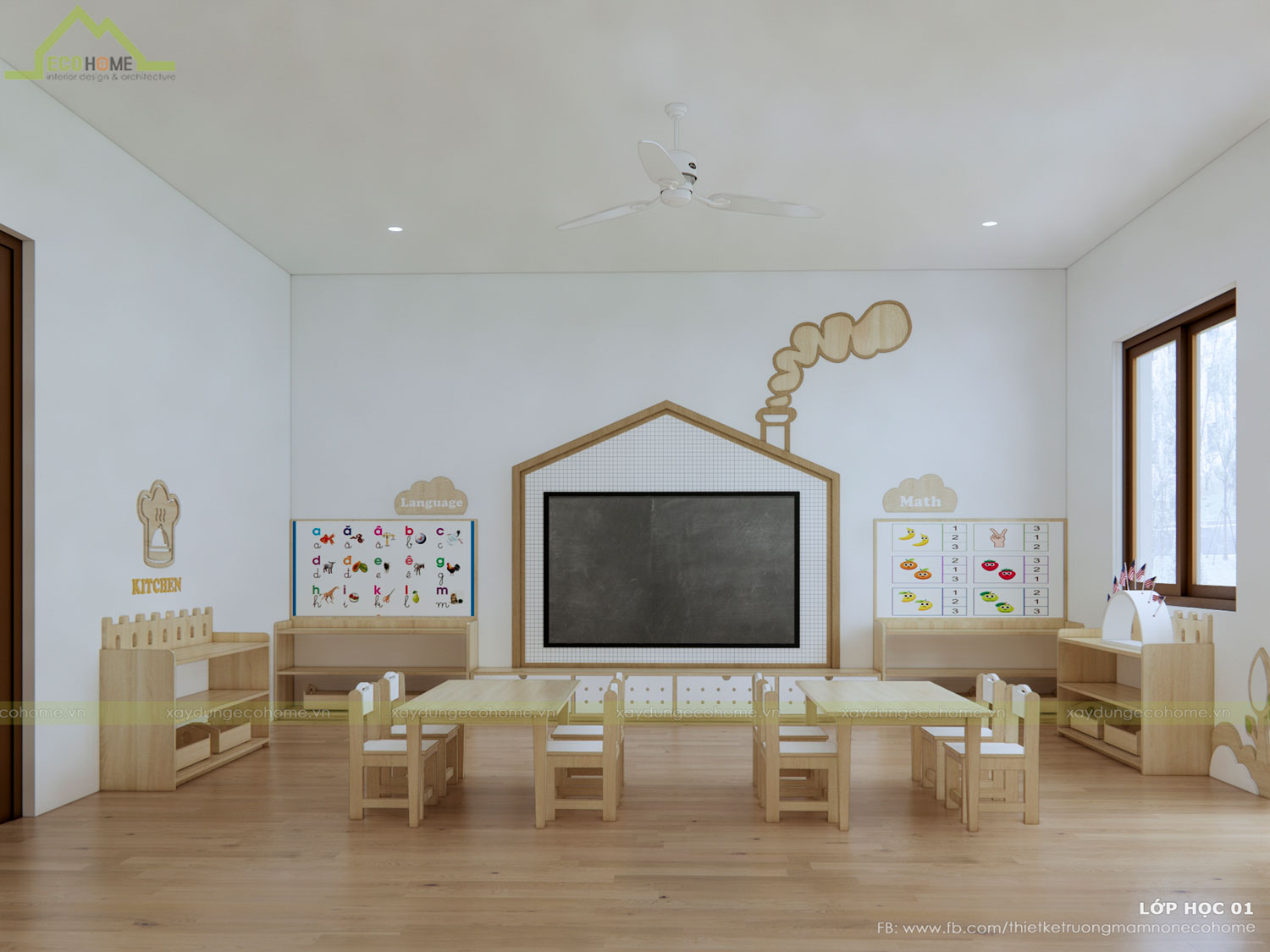 Thiết kế trường mầm non An Nhiên