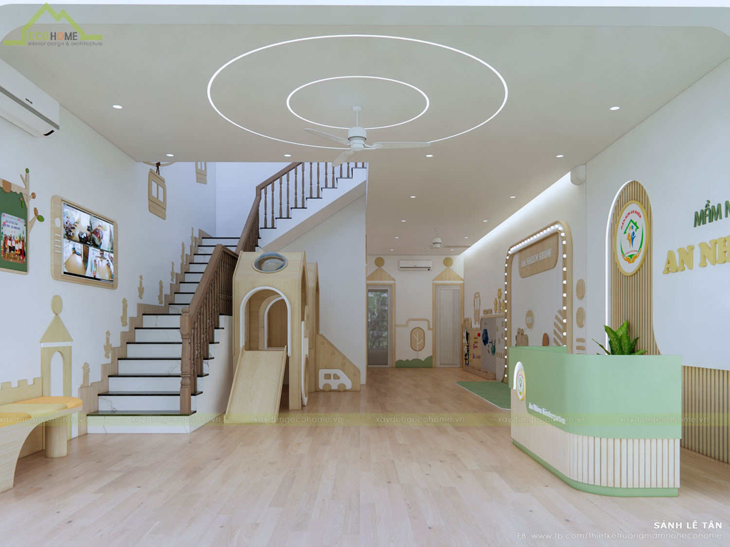 Thiết kế trường mầm non An Nhiên