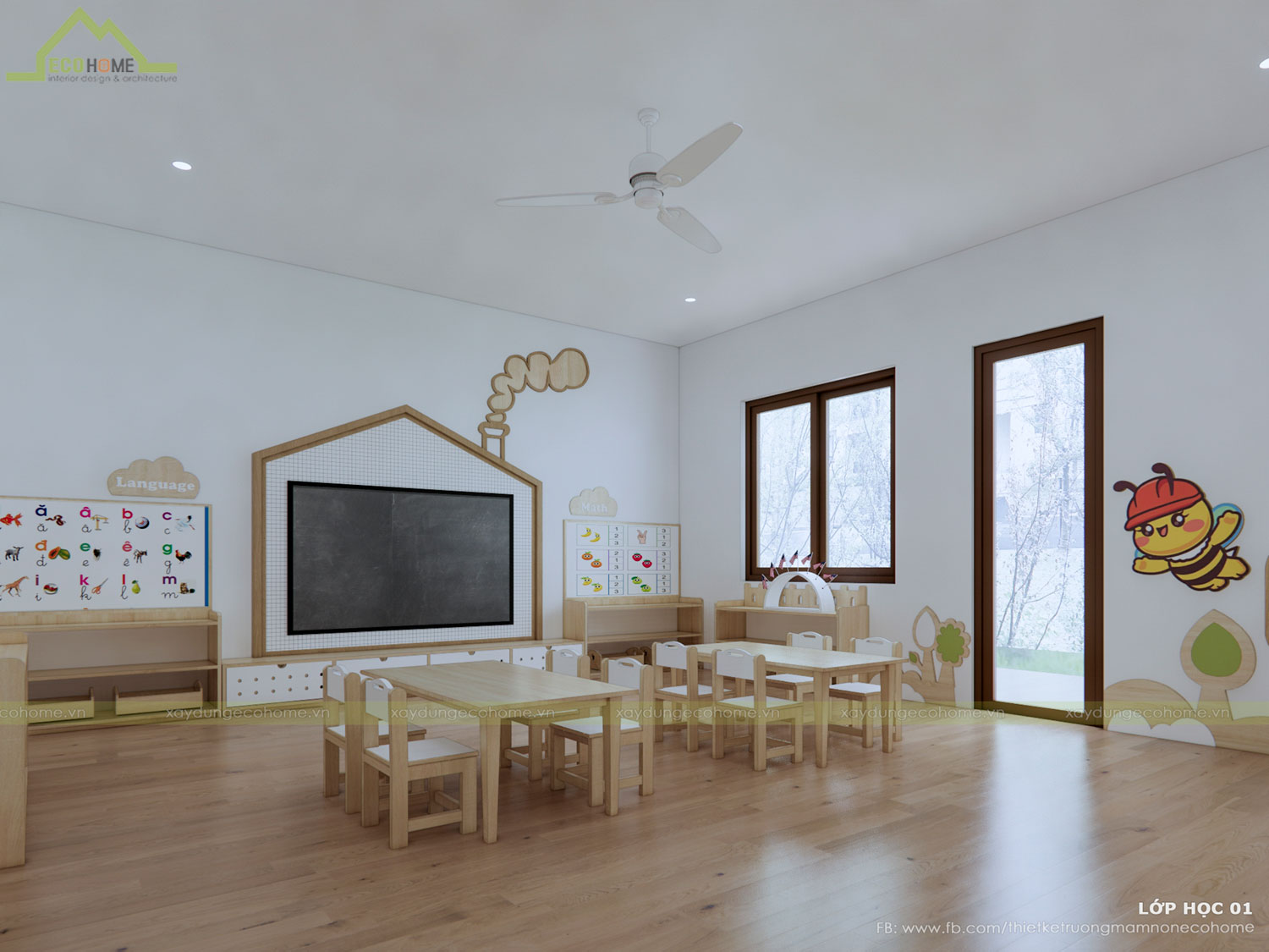 Thiết kế trường mầm non An Nhiên