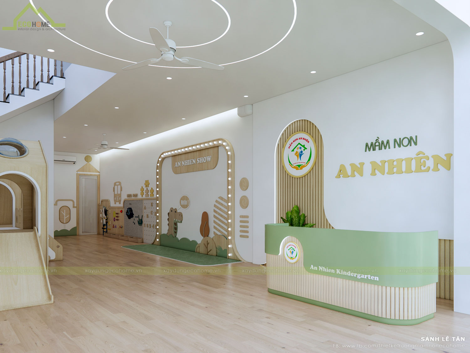 Thiết kế trường mầm non An Nhiên