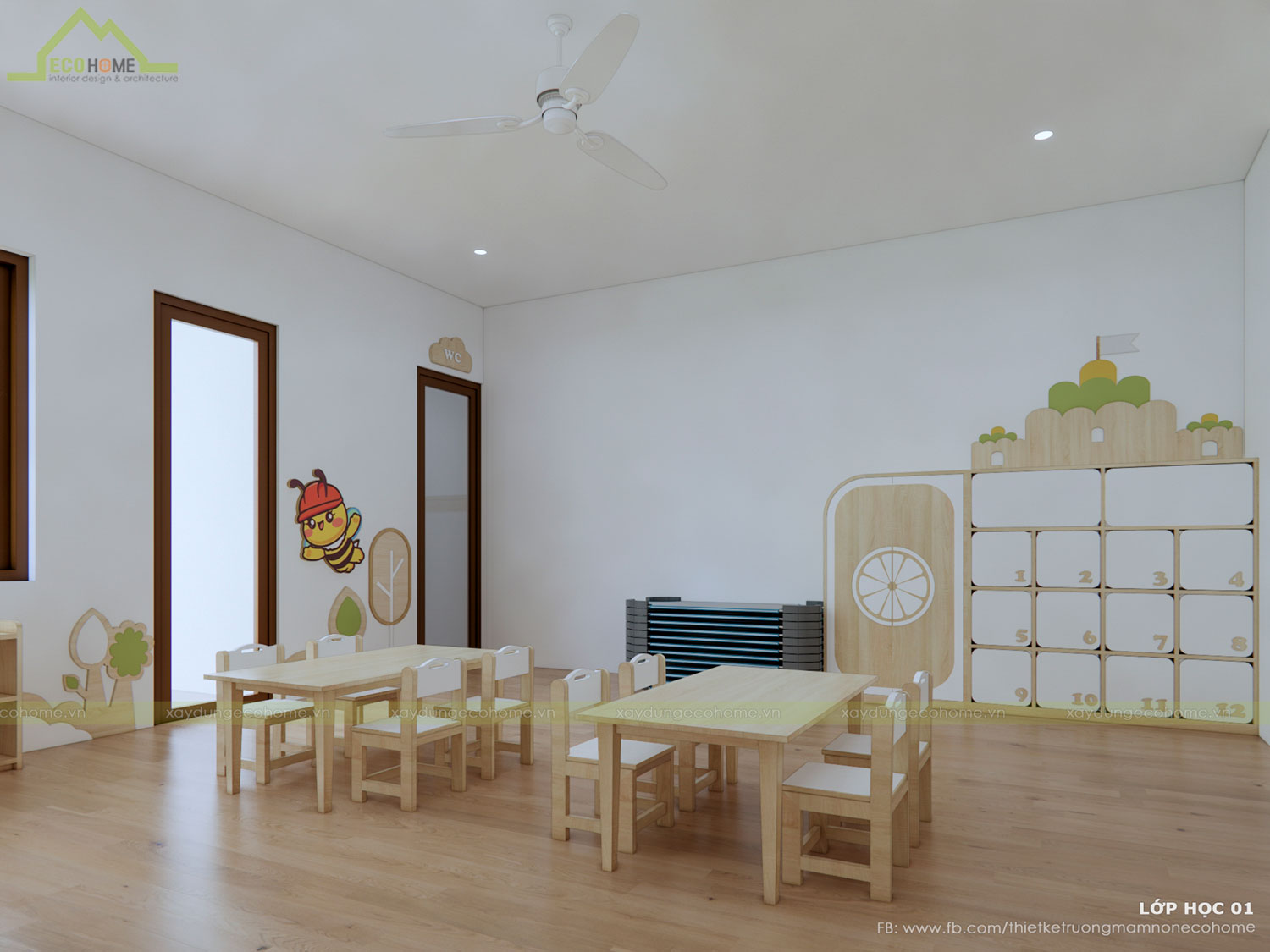 Thiết kế trường mầm non An Nhiên