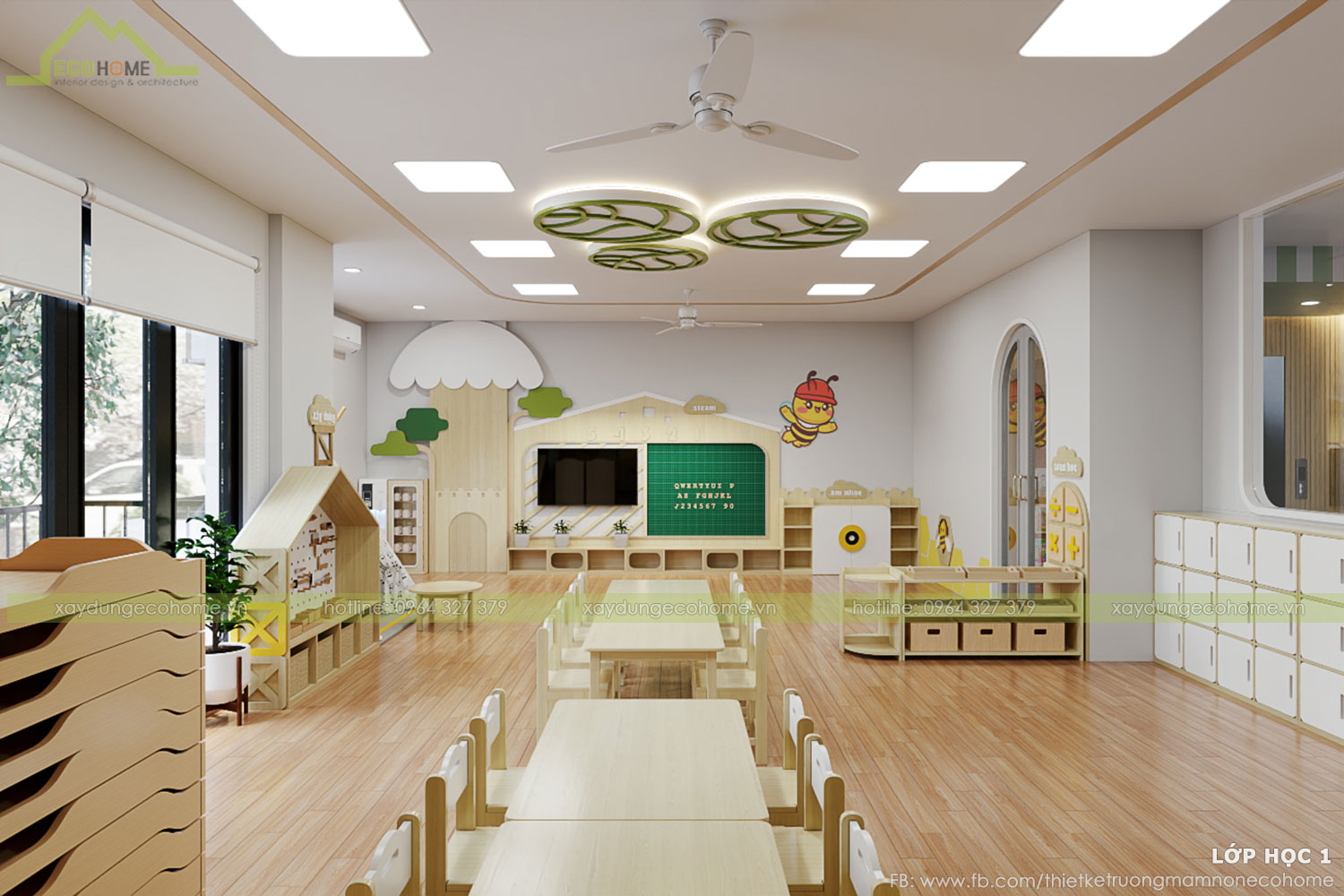 Thiết kế trường mầm non Ánh Dương