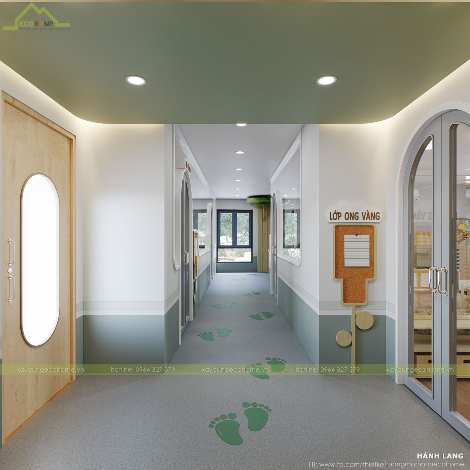 Thiết kế trường mầm non Ánh Dương