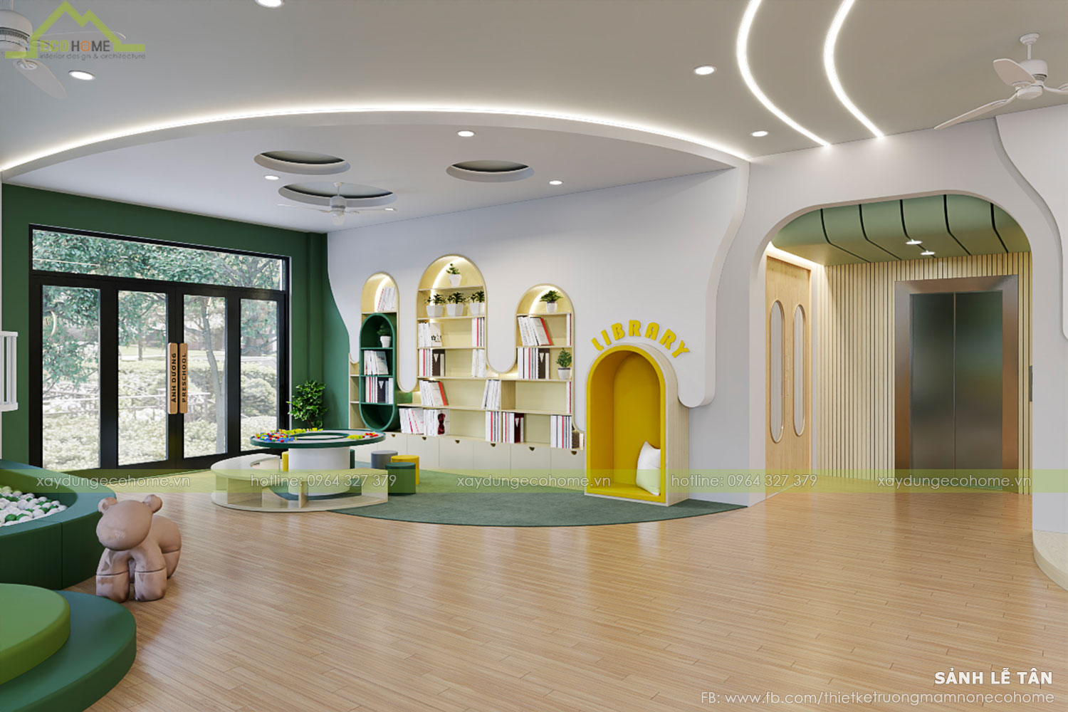 Thiết kế trường mầm non Ánh Dương