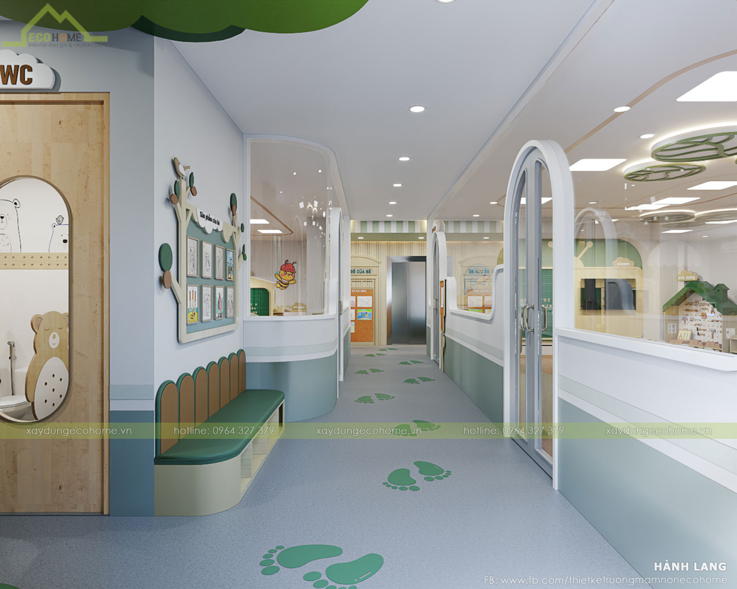 Thiết kế trường mầm non Ánh Dương