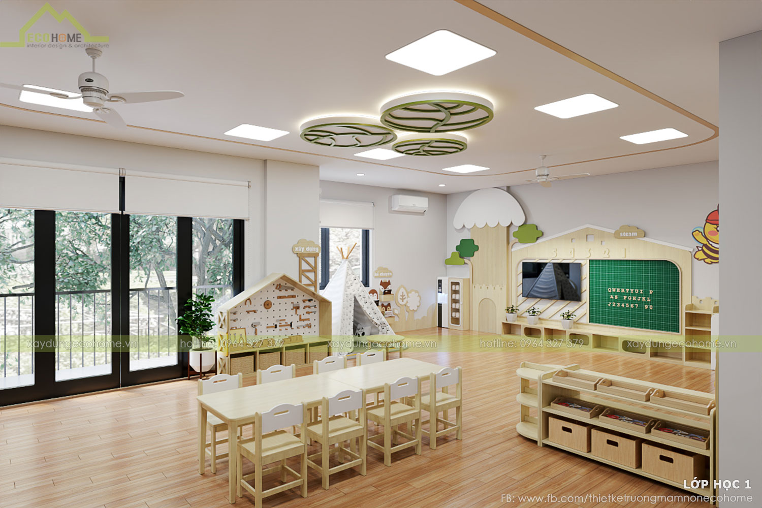 Thiết kế trường mầm non Ánh Dương