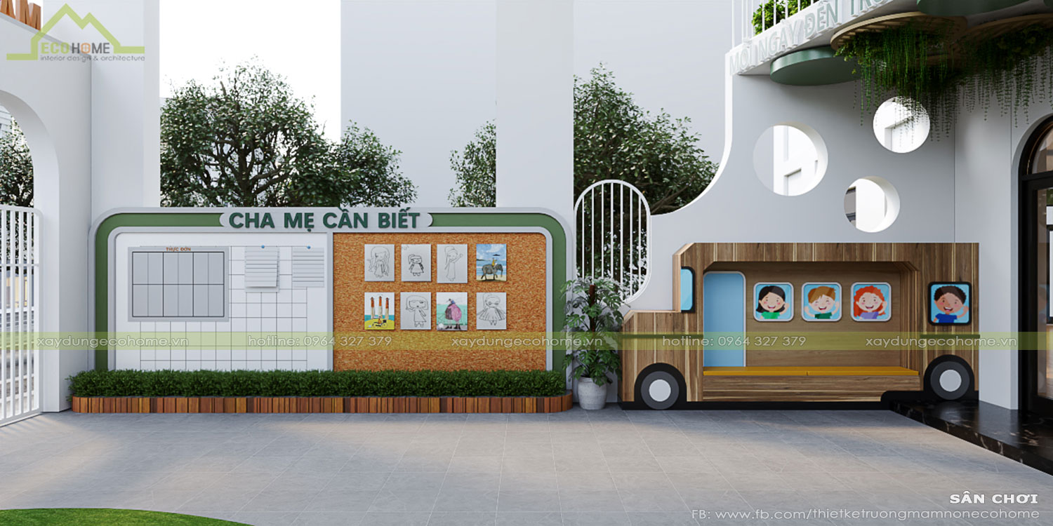 Thiết kế trường mầm non Ánh Dương