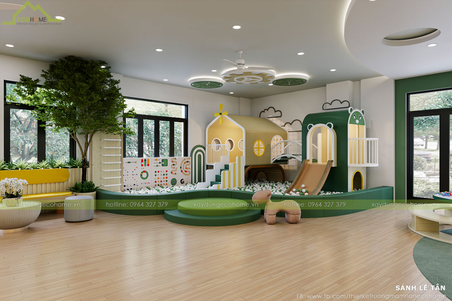 Thiết kế trường mầm non Ánh Dương