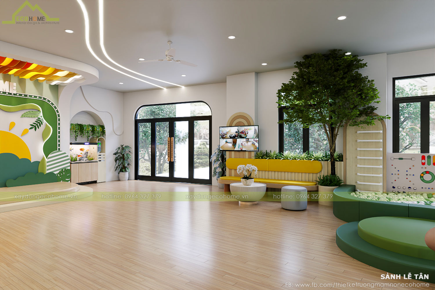 Thiết kế trường mầm non Ánh Dương