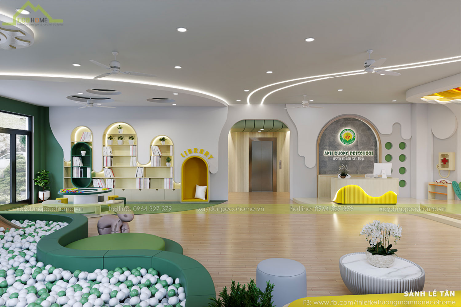 Thiết kế trường mầm non Ánh Dương