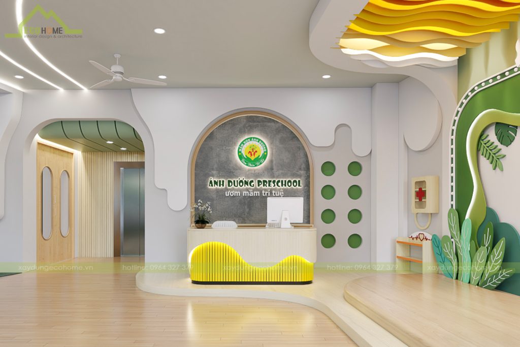 thiết kế trường mầm non ánh dương