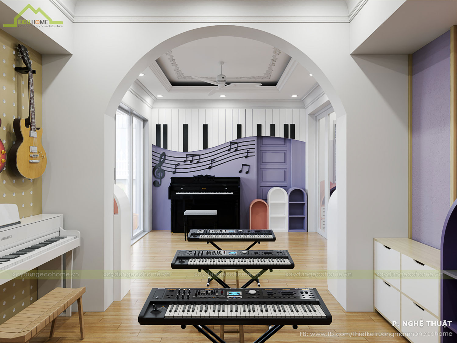 Thiết kế trường mầm non cây sồi 