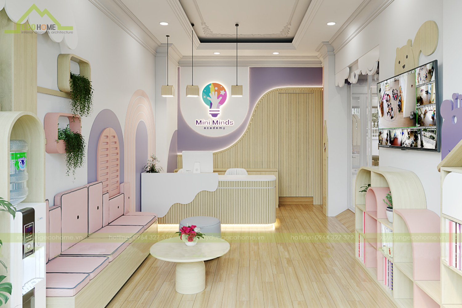 Thiết kế trường mầm non cây sồi